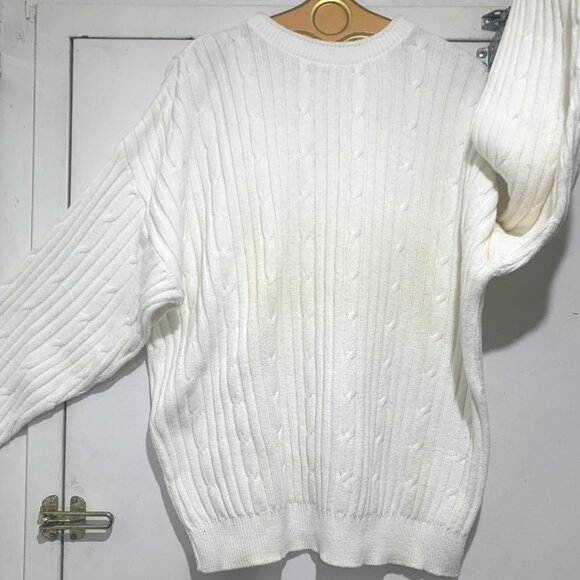 VINTAGE CAPE ISLE KNITTERS COTTON PATTERN SWEATERS SIZE XL - Picture 4 of 15